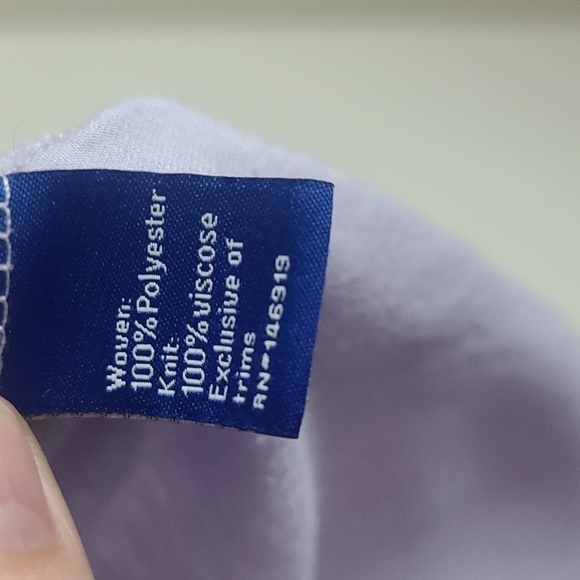 Apt. 9 purple floral top w/zipper - Picture 5 of 7